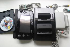 WiiU本体セット 32GB WUP-101(01) 電源コード/ゲームパッド/HDMIケーブル/センサーバー/スタンド/リモコン/コントローラー付属