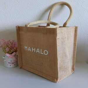 ジュートバッグ トートバッグ MAHALO 小