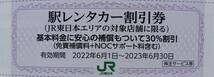 ★JR東日本 株主サービス券　駅レンタカー30％割引券　期限 2023年6月30日 まで_画像1