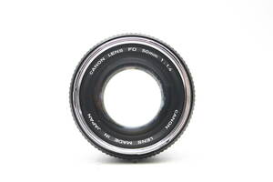 ★良品★CANON キヤノン FD 50mm F1.4 キヤノン標準単集点レンズ！OK4788