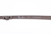 Ray-Ban TITANIUM レイバン チタニウム RB8562 1050 51□18 145 メガネ フレーム 度付きレンズ ケース付き 艶消ブラウン #28059_画像4