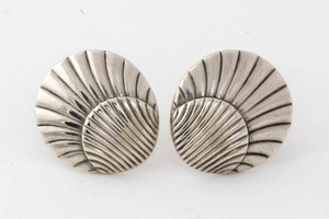 Georg Jensen George Jensen 66 cuffs sterling silver 925 shell cuff links #27023YER