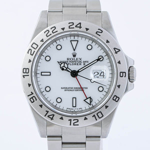 ロレックス エクスプローラーⅡ 16570 U番 白文字盤 ＯＨ 新品仕上げ済 腕時計 メンズ 自動巻き AT ホワイト ROLEX #30653YR