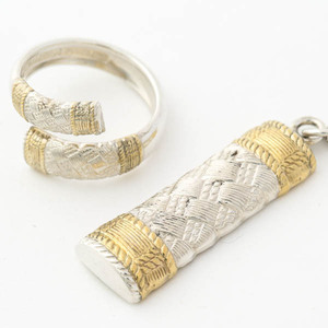 WALLACE STERLING ウォーレンス スターリングシルバー Love Jewelry Set ネックレス 指輪 セット ケース付 #26955