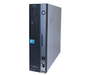 Windows7 富士通 ESPRIMO FMV-D5290 Core2Duo-E8400 3.0GHz 4GB 160GB DVD-ROM 中古PC デスクトップ 本体のみ