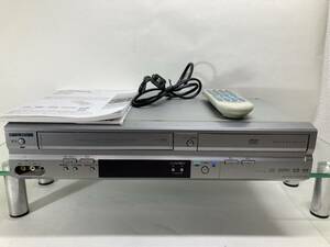 MITSUBISHI 三菱 DJ-V260 DVD VHSプレーヤー デッキ リモコン付き　ジャンク　現状品