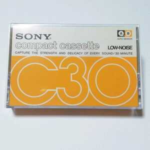 使用済み　ソニー LOW-NOISE C30 プラケース品/ SONY C-30 昭和 レトロ 良品専科カセットテープ
