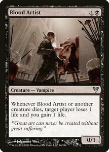 MTG ■黒/英語版■《血の芸術家/Blood Artist》★FOIL★ アヴァシンの帰還 AVR