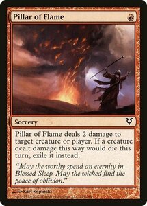 MTG ■赤/英語版■《火柱/Pillar of Flame》★FOIL★ アヴァシンの帰還 AVR