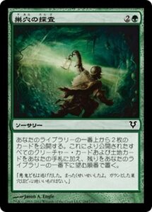 MTG ■緑/日本語版■《巣穴の探査/Lair Delve》★FOIL★ アヴァシンの帰還 AVR