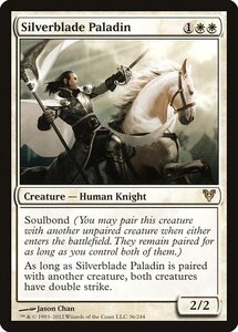 MTG ■白/英語版■《銀刃の聖騎士/Silverblade Paladin》アヴァシンの帰還 AVR