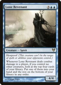 MTG ■青/英語版■《孤独な亡霊/Lone Revenant》アヴァシンの帰還 AVR