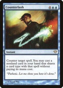 MTG ■青/英語版■《対抗激/Counterlash》★FOIL★ 闇の隆盛 DKA