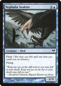 MTG ■青/英語版■《ネファリアの海鳶/Nephalia Seakite》★FOIL★ 闇の隆盛 DKA