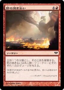 MTG ■赤/日本語版■《野の焼き払い/Scorch the Fields》★FOIL★ 闇の隆盛 DKA