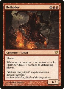 MTG ■赤/英語版■《地獄乗り/Hellrider》闇の隆盛 DKA