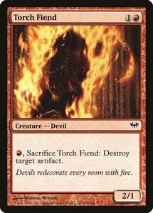 MTG ■赤/英語版■《松明の悪鬼/Torch Fiend》闇の隆盛 DKA