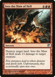 MTG ■赤/英語版■《地獄の口の中/Into the Maw of Hell》★FOIL★ イニストラード ISD