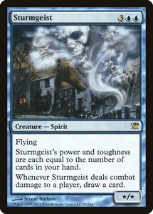 MTG ■青/英語版■《嵐霊/Sturmgeist》イニストラード ISD