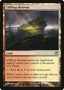 MTG ■土地/英語版■《断崖の避難所/Clifftop Retreat》イニストラード ISD