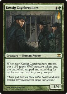 MTG ■緑/英語版■《ケッシグの檻破り/Kessig Cagebreakers》イニストラード ISD