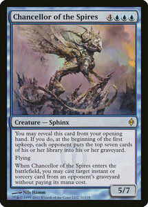 MTG ■青/英語版■《尖塔の大長/Chancellor of the Spires》新たなるファイレクシア NPH