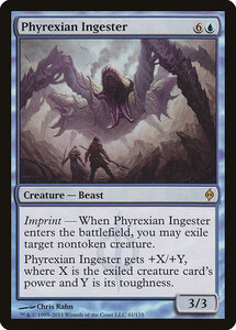 MTG ■青/英語版■《ファイレクシアの摂取者/Phyrexian Ingester》新たなるファイレクシア NPH