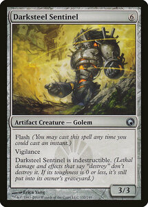 Mtg ■ NO/English Version ■ &lt;&lt; Dark Steel's Semi -Darksteel Sentinel &gt;&gt; Miradin's Sram Som