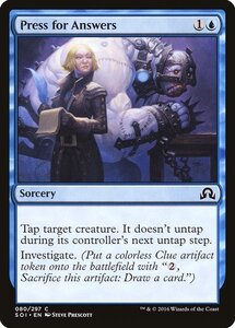 MTG ■青/英語版■ 《回答の強要/Press for Answers》★FOIL★ イニストラードを覆う影 SOI