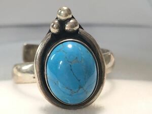  Indian jewelry turquoise manner is u light 4.5g SILVER925te The Yinling g[ inspection / turquoise / ring ]*