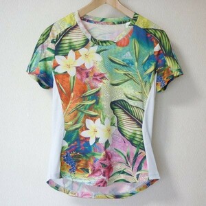 新品◆送料無料◆(M)アディダス adidas ヘイジースカイ花柄ボタニカル OWN THE RUN FLORAL Tシャツ