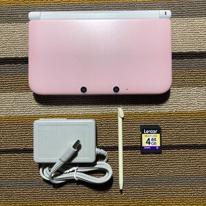 3DS ニンテンドー3DS LL 本体 ピンク × ホワイト 充電器付き