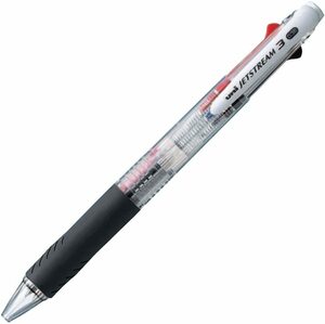 三菱鉛筆 3色ボールペン ジェットストリーム 0.38 SXE340038.T 透明