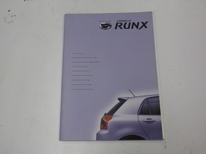 トヨタ カローラ ランクス COROLLA　RUNX カタログ