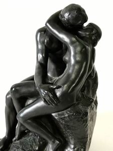 ビンテージ　超重量ブロンズ像　オーギュスト・ロダン　接吻 ALVA STUDIOS 彫刻　美術品　オブジェ　インテリア　アンティーク