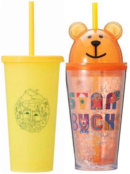 「数量限定完売品」スターバックス コールドカップタンブラーベアリスタサマーデイズ リユーザブルコールド カップイエロー
