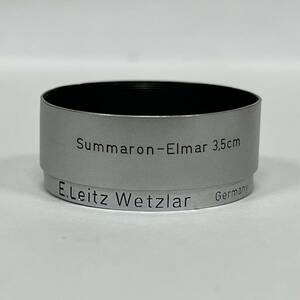 1円~【コレクター品】Leica ライカ E. leitz wetzlar Summaron-Elmar 3.5cm クローム レンズフード エルマー 現状品