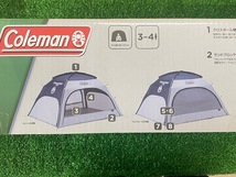 4*489 新品 サンシェード【Coleman/コールマン】スクリーンIGシェード(ネイビー/グレー)３～４人用 新メッシュ素材!《店頭引取り可!!》_画像7