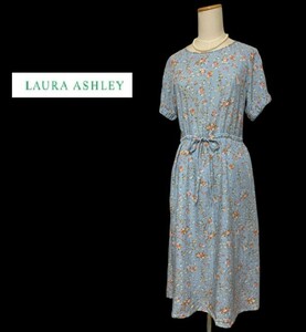 LAURA ASHLEY [Laura Ashley] Светло-голубое платье с цветочным рисунком No7