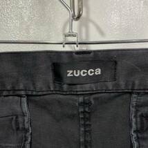 ☆送料無料☆ZUCCA☆ストレッチパンツ☆フレアシルエット☆ストレッチ☆フェードブラック☆M☆f22_画像6