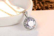 価格破壊！超高級！【極上の逸品】1円～ ◆＃4ct＃希少品 大粒 ダイヤモンドペンダント【プラチナ仕上】ギフト 記念日_画像2