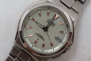 シチズン/CITIZEN/アテッサ/ATTESA/エコドライブ/H110-T011331/電波ソーラー/メンズ/チタン/デイト