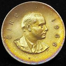 アイルランド銀貨　１９６６年　１シリング　/　１８．２３ｇ_画像4