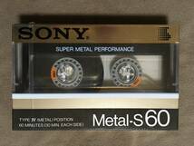 【 送料無料！!・とても希少な1984年発売商品！・未開封品！】★SONY ソニー カセットテープ◇Metal-S 60◇メタルポジションTYPE Ⅳ★_画像1