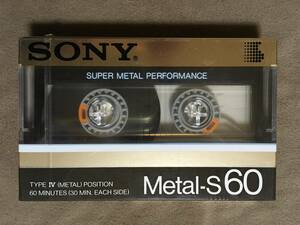 [ free shipping!!* very rare 1984 year sale commodity!* unopened goods!]*SONY Sony cassette tape *Metal-S 60* metal position TYPE Ⅳ*