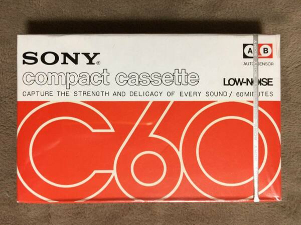 【 とっても希少なソニー初の1966年発売カセットテープ・未開封品です！】★SONY compact cassette◇C 60◇LOW-NOISE★