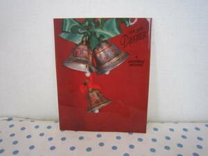 ◎*。ヴィンテージ グリーティングカード クリスマス ベル リボン キャンドル No.770(検:アンティーク。*, 印刷物, 絵はがき、ポストカード, その他
