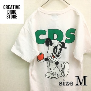 KZ3848★CREATIVE DRUG STORE : apple butter store Tシャツ★M★白