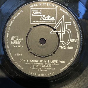 Stevie Wonder / Don't Know Why I Love You 7inch Tamla Motown