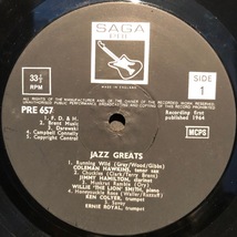 Various / Jazz Greats LP Saga Pre_画像3